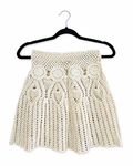 Falda Artesanal Marfil Encaje