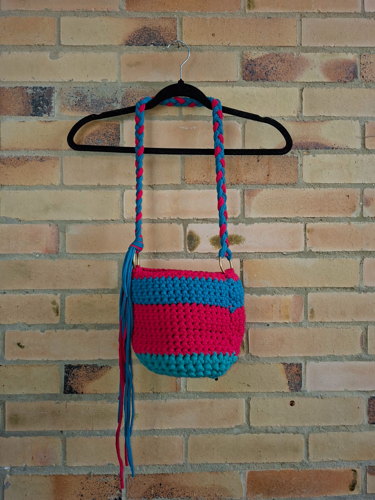 Bolso Artesanal Trapillo Fucsia Caribe